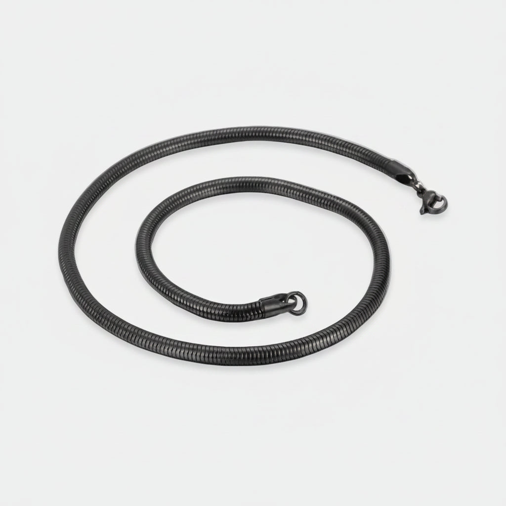 Black Herringbone Chain 3MM