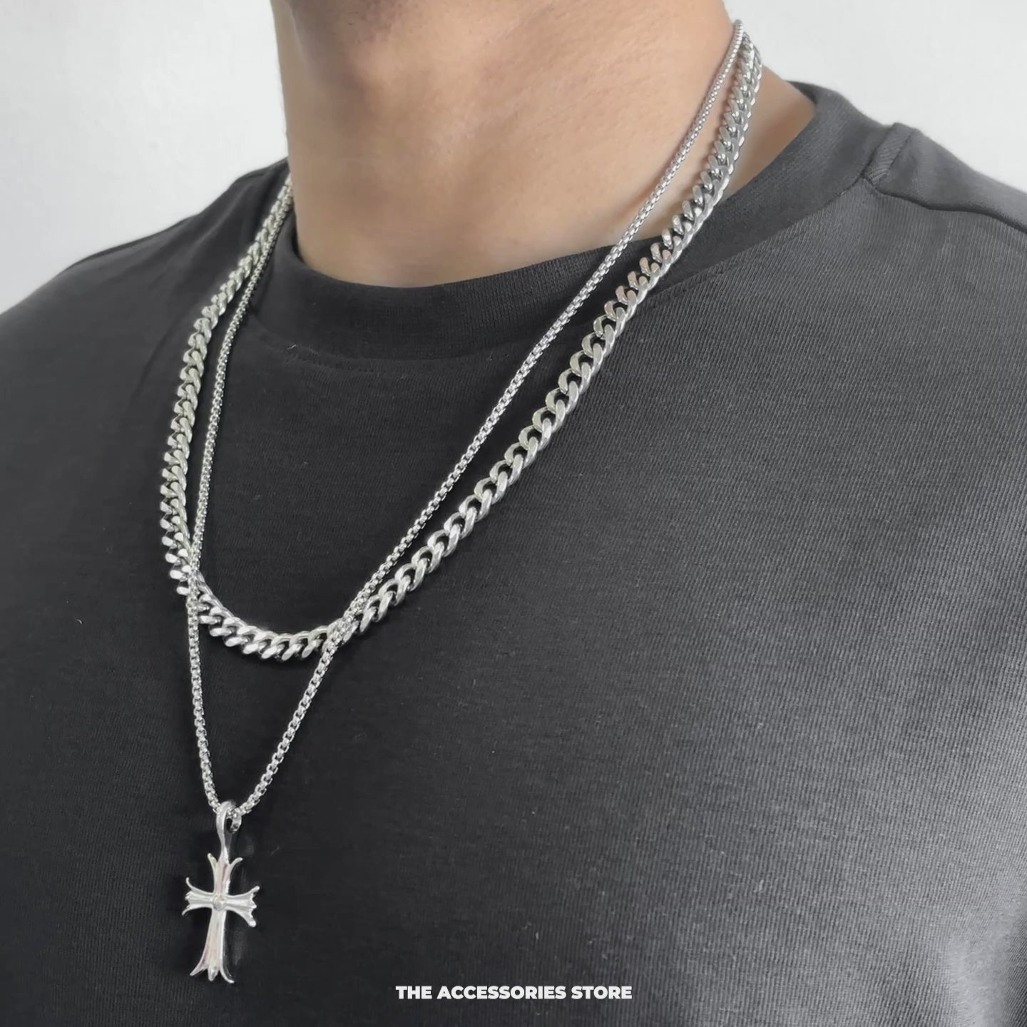 Saint's Cross Cuban Chain